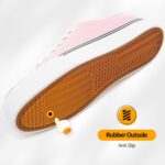 ZGR Womens White Tennis Shoes for Women,Lace up Canvas Sneakers,Casual Walking Canvas Shoes - Image 6