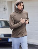 PINSPARK Lightweight Pullover Hoodies for Men Long Sleeve Hoodie for Golf Gym Workout Athletic Sweatshirt - Image 3