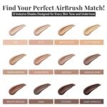 Suggest a better title and return a single title only without any other comments: Jerome Alexander MagicMinerals AirBrush Foundation – 2 Piece Set with Airbrush Foundation and Kabuki Brush - Spray Makeup with Anti-aging Ingredients for Smooth Radiant Skin - Bright Light - Image 5