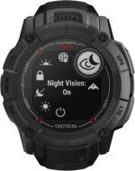 Garmin Instinct 2X Solar - Tactical Edition, Rugged GPS Smartwatch, Built-in Flashlight, Ballistics Calculator, Solar Charging Capability, Black - Image 2