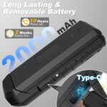 Unifone S22 Rugged Flip Phone Unlocked (16GB) 2.8'' Touchscreen Smart Cell Phone Android 11, IP68 Water Resistant, 4G LTE GSM Single Sim (Black) - Image 6