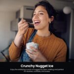 Kismile Nugget Ice Makers Countertop,Portable Ice Machine with Crushed Ice, 35lbs/Day,Self-Cleaning,One-Click Operation for Home Use(Silver) - Image 6