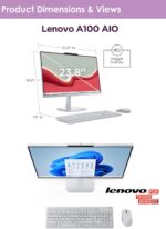 Lenovo 24" All-in-One Desktop | Ultra-Fast Intel Quad-Core CPU | 16GB RAM | 512GB External & 256GB SSD | Full HD Display | Wi-Fi 6 | HDMI | Ethernet Ports | Windows 11 | Wireless Keyboard & Mouse - Image 6