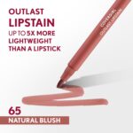 Covergirl Outlast, 65 Natural Blush, Lipstain, Smooth Application, Precise Pen-Like Tip, Transfer-Proof, Satin Stained Finish, Vegan Formula, 0.06oz - Image 2