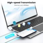 KYEHD USB C Cable，3 Pack 10FT 60W Fast Charging USB C to USB C Cable, Durable Type C Charger Cable for iPhone 17/16/15/iPad MacBook CarPlay and More-Grey White - Image 6