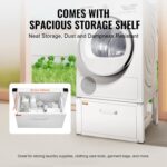 VEVOR Laundry Pedestal 27" Wide 14.4" Height, Washer And Dryer Base Stand Platform Universal Fit 660lbs Capacity, Heavy Duty Multi-Functional Base for Washing Machine with Drawer & Rich Accessories - Image 6
