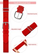 Baseball Socks and Belt Combo Set Cotton Boys Adjustable Baseball Softball Socks and Belt for Boys Girls - Image 4