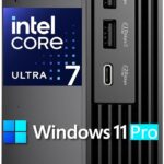 Dell Pro Micro Plus Desktop Computer, Next Gen OptiPlex 7000 MFF, Intel 20-Core Ultra 7 265, 32GB DDR5 RAM, 1TB PCIe SSD, Al Copilot+ Mini PC, 3 DisplayPort & 2 Type-C, WiFi 6 & BT, Windows 11 Pro
