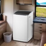 ROVSUN 17.8LBS Portable Washing Machine, Full-Automatic Electric Laundry Machine with Stainless Steel Drum, Compact Washer and Spin Dryer Combo with Drain Pump for Apartment, Dorm, Home - Image 8