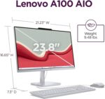 Lenovo A100 24” FHD All-in-One Desktop Computer, Intel 4-Core Processor, 16GB RAM, 512GB SSD, WiFi 6, Bluetooth 5.2, RJ45, Business & Home, Wired Keyboard and Mouse, Windows 11 Pro, W/Accessories - Image 6