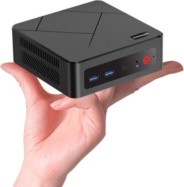 C4 Mini PC 11 Pro, Ryzen 5 3550H (Beat 4300U /3500U /3300U) Desktop Computer Dual 1000Mbps NIC LAN, 16GB RAM 512GB SSD Micro PC, WiFi 5, BT 5.0, Triple Display, PC for Home Theater, Office