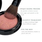 Suggest a better title and return a single title only without any other comments: K'APEINE Baked Blush, Single Powder Pink Blush for Cheeks Shimmer Silky Smooth Pressed Powder Blushes Blendable Highly Pigment Makeup Palette Long-Lasting Face Makeup for Women Festivals-01# - Image 5