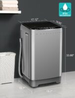 Portable Washing Machine - Compact 2.0 Cu.ft Portable Washer, Full-Automatic Top Loader for Space Saving, Ideal for Apartments, Homes, and Dorms, 10 Wash Cycles, Low Noise, IPX4 with Drain Pump - Image 4