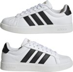 adidas Womens Streettalk Lace Up Sneakers Shoes Casual - White - Image 7