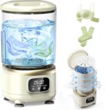 2L Mini Washing Machine, Portable Underwear Washer with 3 Modes (5-Min Wash, 5-Min Rinse, 3-Min Spin), Leakproof & Detachable Design, Drain Hose, Deep Cleaning for Underwear, Socks & Baby Items