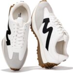 Project Cloud Trendy Fashion Sneakers for Women 2026 - Memory Foam and Non-Slip Comfortable Casual Ladies Shoes for Womens Fashion Sneakers - Lightweight Lace-up Shoes (Lecco)