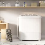 Pataku Portable Washing Machine, 17.6 Lbs Compact Mini Washer and Dryer Combo,Twin Tub Laundry Washer with Spin Cycle, Soaking Function Ideal for Apartment, Dorms, RVs Camping, Grey - Image 2