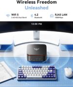 KAMRUI Pinova P1 Mini PC Computer, AMD Ryzen 4300U Processor, 16GB DDR4 RAM 256GB M.2 SSD, Mini Desktop Computer Support Triple 4K, USB-C, WiFi, Bluetooth, Ethernet, HTPC for Business, Education, Home - Image 7