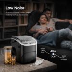 Ice Makers Countertop,26Lbs/24H,9 Cubes in 6 Mins,Portable Ice Maker Machine with Self-Cleaning,2 Sizes of Bullet Ice,Perfect for Home Kitchen(Black) - Image 7