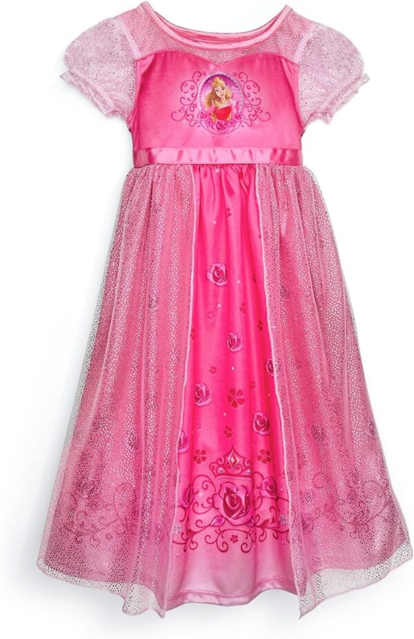 Suggest a better title and return a single title only without any other comments: Disney Girls' Princess Dress Nightgown, Fantasy Gown, Soft & Cute Pajamas for Kids