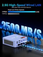 GMKtec M5 Ultra Gaming Mini PC Ryzen 7 7730U (Upgraded 7430U/ 5825U), 32GB RAM 512GB SSD Dual NIC LAN 2.5GbE Desktop Computers, Triple 4K Display, WiFi 6E, USB-C, BT 5.2, DP, HDMI 2.0 Blue - Image 7