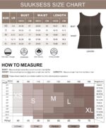 SUUKSESS Women Padded Open Back Boat Neck Tank Tops Double Lined Basic Shirts - Image 6