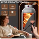 Portable Clothes Dryer, Clothes Dryer Hold 12 Items Up, With Time Setting、Remote Control, Portable Dryers For Laundry, Apartments, RV, Travel, Low noise、Energy Saving (Grey) - Image 6