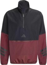 adidas Men's Size Future Icons 3-Stripes Woven Half-Zip Sweatshirt - Image 7
