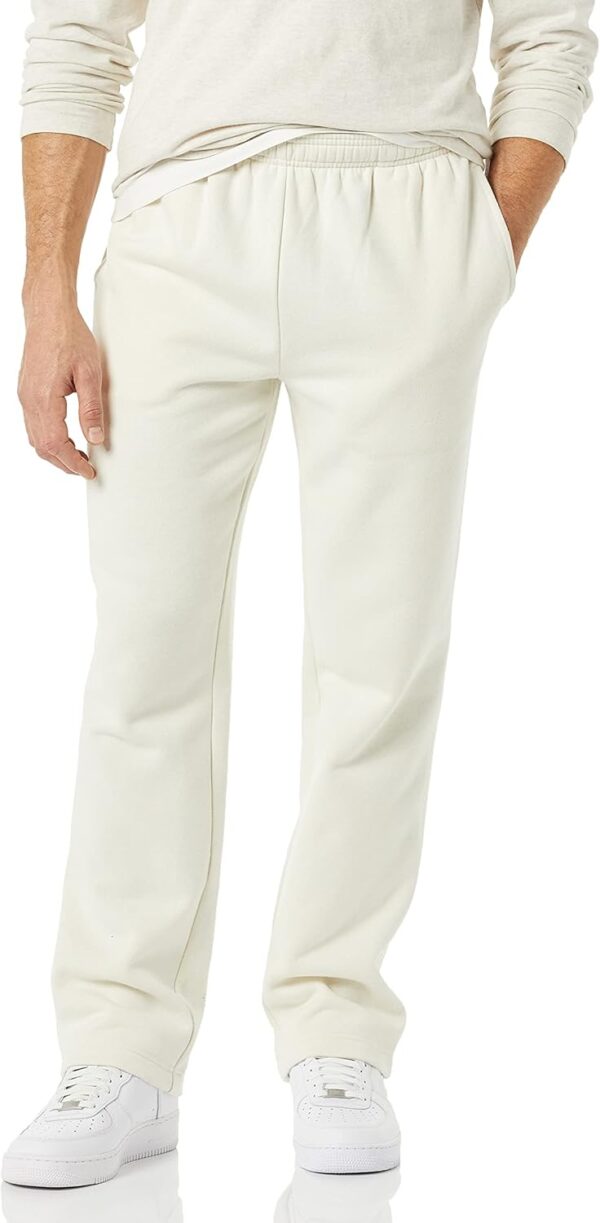 Amazon Essentials Men's Fleece Open Bottom Sweatpant (Available in Big & Tall)