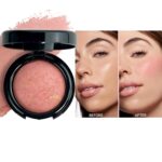 Suggest a better title and return a single title only without any other comments: K'APEINE Baked Blush, Single Powder Pink Blush for Cheeks Shimmer Silky Smooth Pressed Powder Blushes Blendable Highly Pigment Makeup Palette Long-Lasting Face Makeup for Women Festivals-01# - Image 4