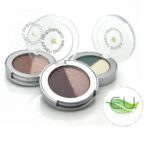 Suggest a better title and return a single title only without any other comments: Lauren Brooke Cosmetiques Pressed Eyeshadow Duo, Natural, Organic Makeup (Smokey Plum/Sweet Pea)