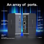 GEEKOM GT13 PRO Mini PC, Intel Core i9-13900HK (14C/20T, up to 5.4GHz), 16GB DDR4 RAM, 1TB PCIe 4.0 NVMe SSD, Aluminium Design Windows 11 Pro Desktop Computer with USB4,Wi-Fi 6E,BT 5.2,8K UHD - Image 7