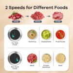 GANIZA Food Processors, Electric Food Chopper with Meat Grinder & Vegetable Chopper - 2 Bowls (8 Cup+8 Cup) with Powerful 450W Copper Motor - Includes 2 Sets of Bi-Level Blades for Fruits/Meat/Nuts - Image 7