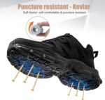 Hogent Steel Toe Shoes for Women Men Wide Non Slip Composite Work Sneakers Indestructible Comfortable Safety Tennis Shoes Lightweight Breathable Construction Sneakers Puncture Proof Ergonomic Design - Image 4