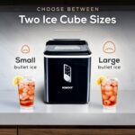 Igloo Portable Ice Maker with Scoop - Countertop Ice Maker with LED Control Panel & 1.5 Quart Water Tank - Ice Cube Maker Produces 26 Lbs. of Ice in 24 Hours with 9 Large or Small Cubes in 7 Minutes - Image 4
