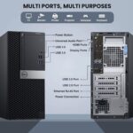 Dell Tower Desktop PC – Intel Core i7-7700 7th Gen Processor – 16GB DDR4 RAM – 512GB SSD – Keyboard & Mouse – Wi-Fi – Office, Home, Business Desktop Computer Windows 11 Pro (Renewed) - Image 2