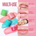 KIMUSE Lip Mask Set, 4PCS Lip Sleeping Mask Overnight Treatment Lip Care Products, Moisturize & Nourish, Cracked Dry Lips, Intense Hydration with Shea Butter (SET) - Image 3