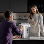 Kismile Nugget Ice Makers Countertop, 35Lbs/24H, Portable Sonic Ice Machine with Self-Cleaning/One-Click Operation for Home/Office(Stainless Steel Silver) - Image 6