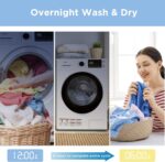 COMFEE’ 24" Washer and Dryer Combo 2.7 cu.ft 26lbs Washing Machine Steam Care, Overnight Dry, No Shaking Front Load Full-Automatic Machine, Dorm White - Image 4