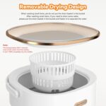 Portable Washing Machine, Mini Washer and Spin-Dryer With Folding Hanger, 16L Large Capacity Small Compact Laundry Machine of Underwear, Baby Clothes, for Apartments, Dormitories, RV, Travel, (White) - Image 4