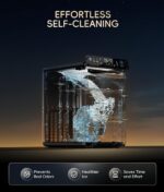 ecozy Smart Nugget Ice Maker Countertop, First Full-Color Smart Panel Ice Machine with APP Control, Double-Layer Insulation, 44 lbs/24H Soft Pellet Chewable Ice, Pull-Out Water Tank, Self-Cleaning - Image 8