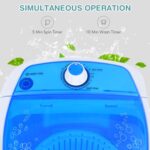 Giantex Portable Washing Machine, Mini Washer and Spinner Combo, 5.5lbs Washing Capacity, Semi-automatic Compact Laundry Machine for Apartment Dorm RV - Image 5