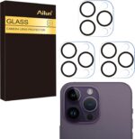 Ailun 3 Pack Camera Lens Protector for iPhone 16 Pro / 14 Pro & iPhone 16 Pro Max / 14 Pro Max,Tempered Glass,9H Hardness,Anti-Scratch,Case Friendly[Does not Affect Night Shots]