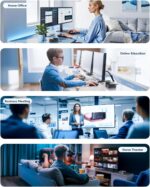 KAMRUI Pinova P1 Mini PC Computer, AMD Ryzen 4300U Processor, 16GB DDR4 RAM 256GB M.2 SSD, Mini Desktop Computer Support Triple 4K, USB-C, WiFi, Bluetooth, Ethernet, HTPC for Business, Education, Home - Image 9