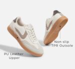 LUCKY STEP Women's Retro Fashion Sneakers Classic Casual Walking Shoes Non Slip Comfort Skate Shoes - Image 4