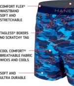 Hanes Boys' 5-Pack Boxer (Colors may vary) - Image 2