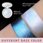 Holographic Duochrome Blue Glitter Eyeshadow, Color Shift Metallic Shimmer Eyeshadow Palette, Chameleon Sparkle Inner Corner Eye Highlighter, Iridescent Eye Shadow Palette Fairy Makeup#04 - Image 5