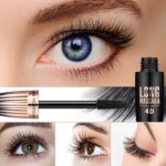 4D Silk Fiber Lash Mascara, Waterproof Long Lasting Mascara Black Volume and Length Natural, Exquisitely Full, Lengthening Thickening Softer Fuller Lashes Amplify Smudge-Proof Eyelash Mascaras,1 Pack - Image 4