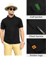 ZITY Mens Polo Shirt Short Sleeve Sports Tactical T-Shirt Athletic Golf Polos Daily Casual Stylish Collared Shirts for Men - Image 2