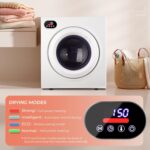 Euhomy 2.65 Cu.Ft Portable Dryer with Exhaust Hose, clothes dryer with four functions, 1400w dryer machine with Stainless Steel Drum, Suitable for Apartments, RVs, Gym - Image 3